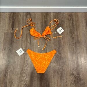 Kulani Kinis Orange Floral Bikini
